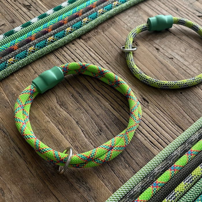 Green Patterns Climbing Rope Collars