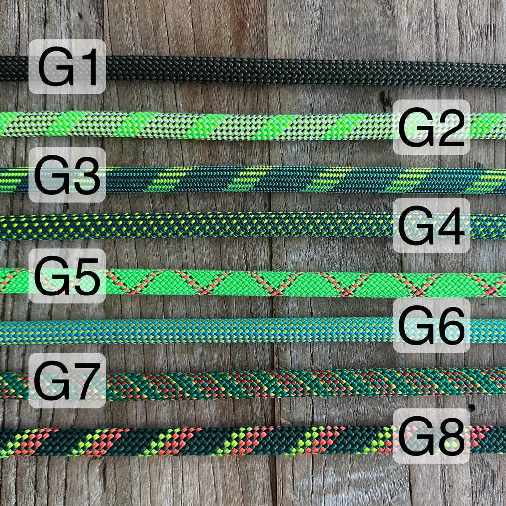 Green Patterns Climbing Rope Leashes