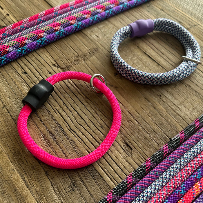 Pink & Purple Patterns Climbing Rope Collars