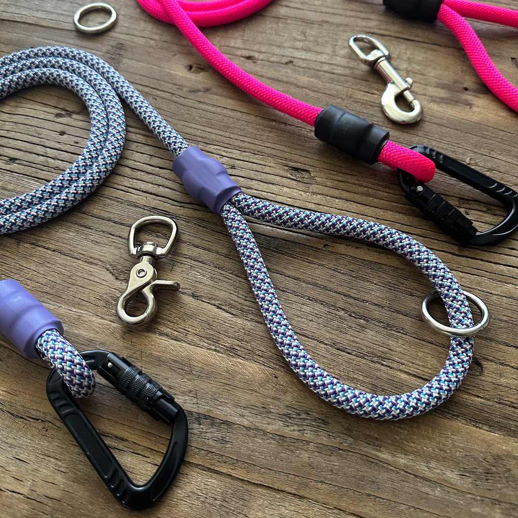 Pink & Purple Patterns Climbing Rope Leashes