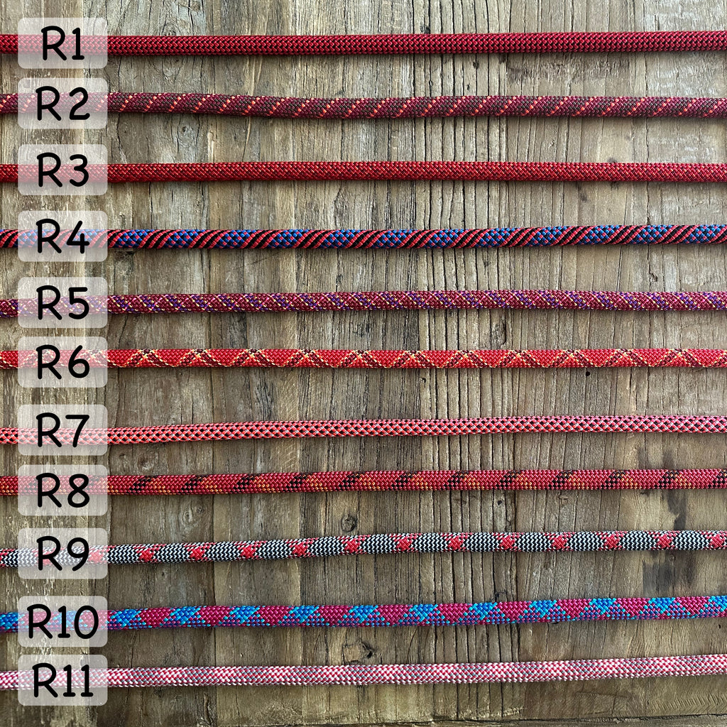 Red Patterns Climbing Rope Collars