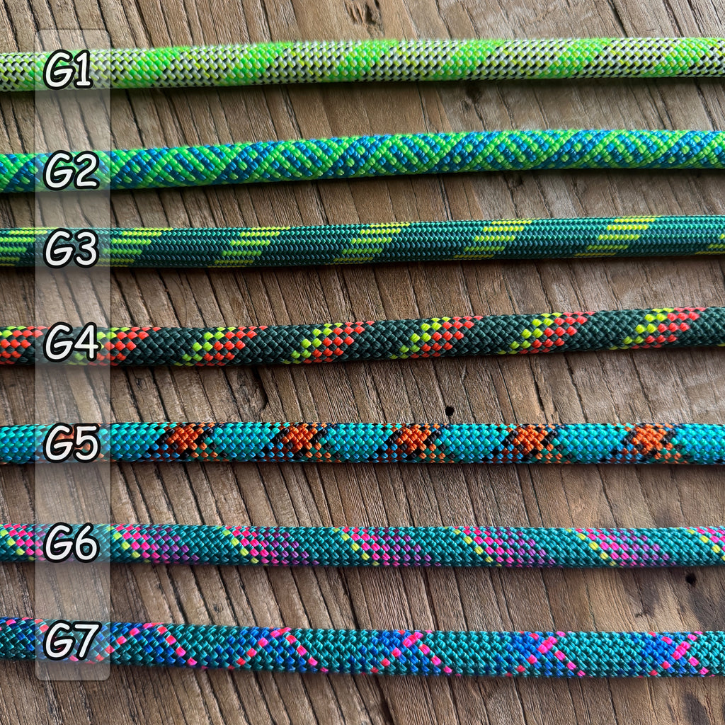Green & Teal Patterns Climbing Rope Leashes