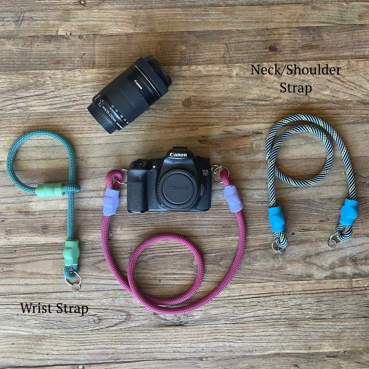 Climbing Rope Camera Strap - Wrist or Neck