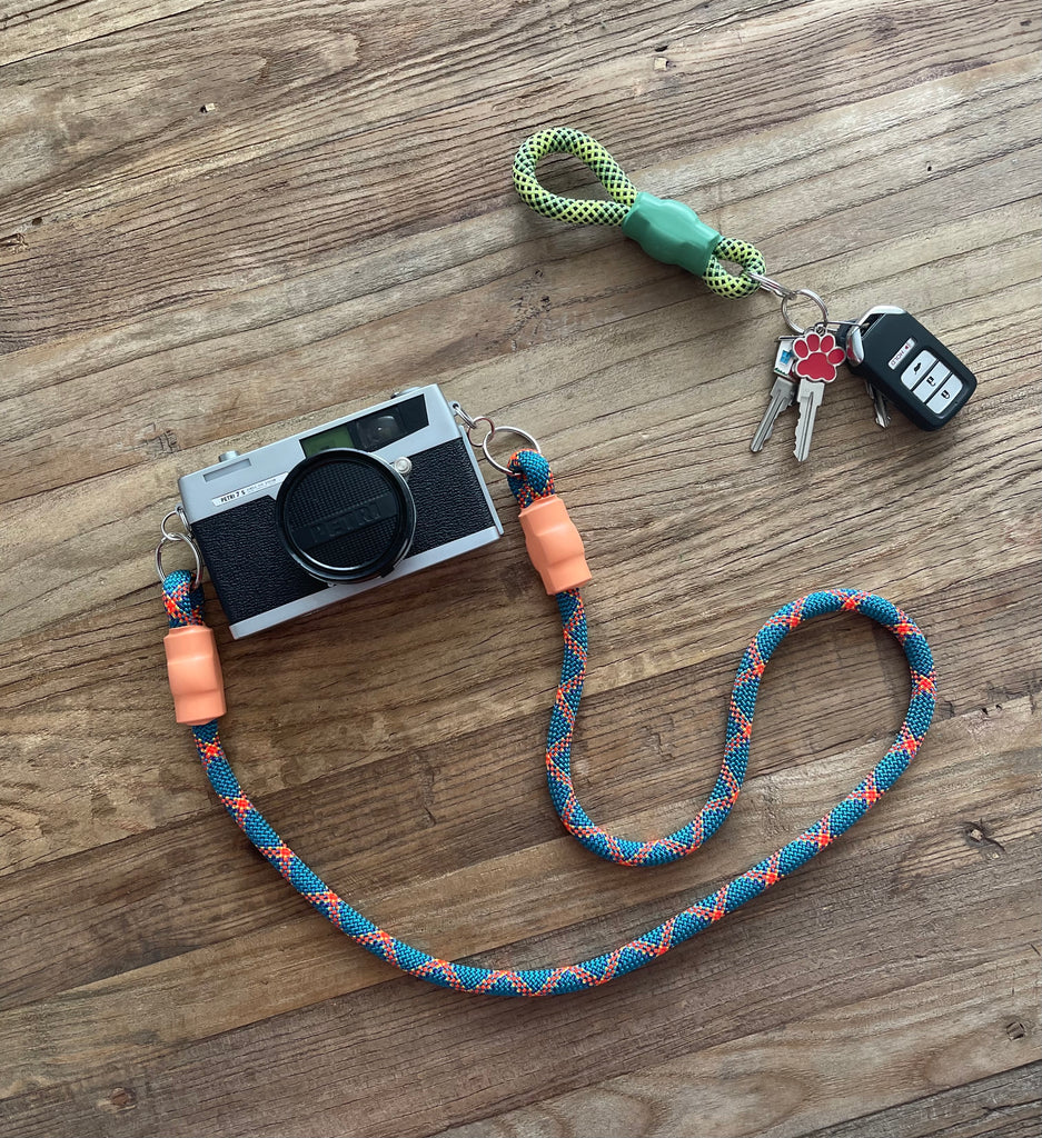 Climbing Rope Camera Strap - Wrist or Neck