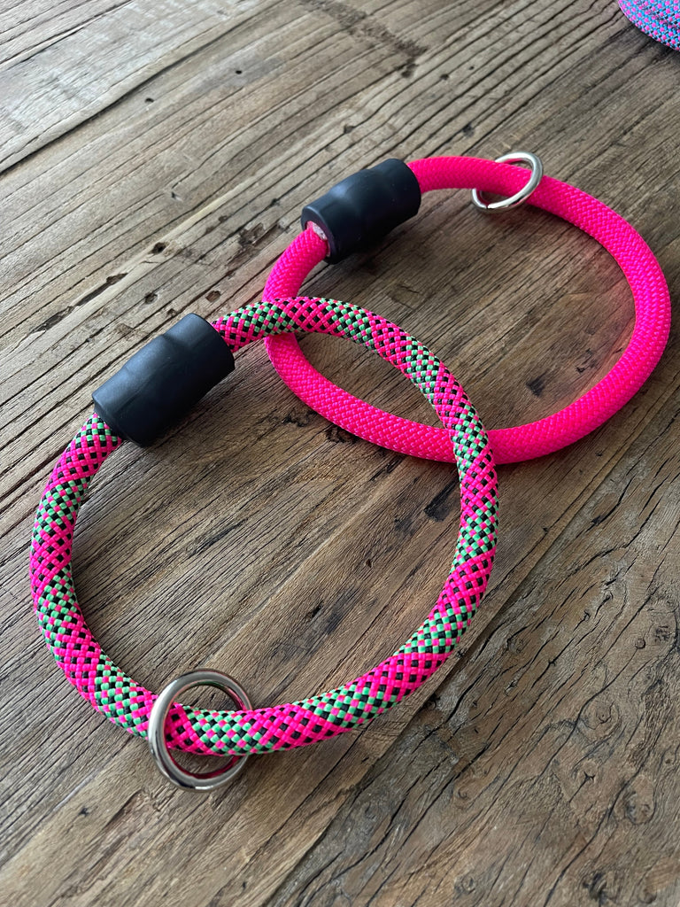 Red Patterns Climbing Rope Collars