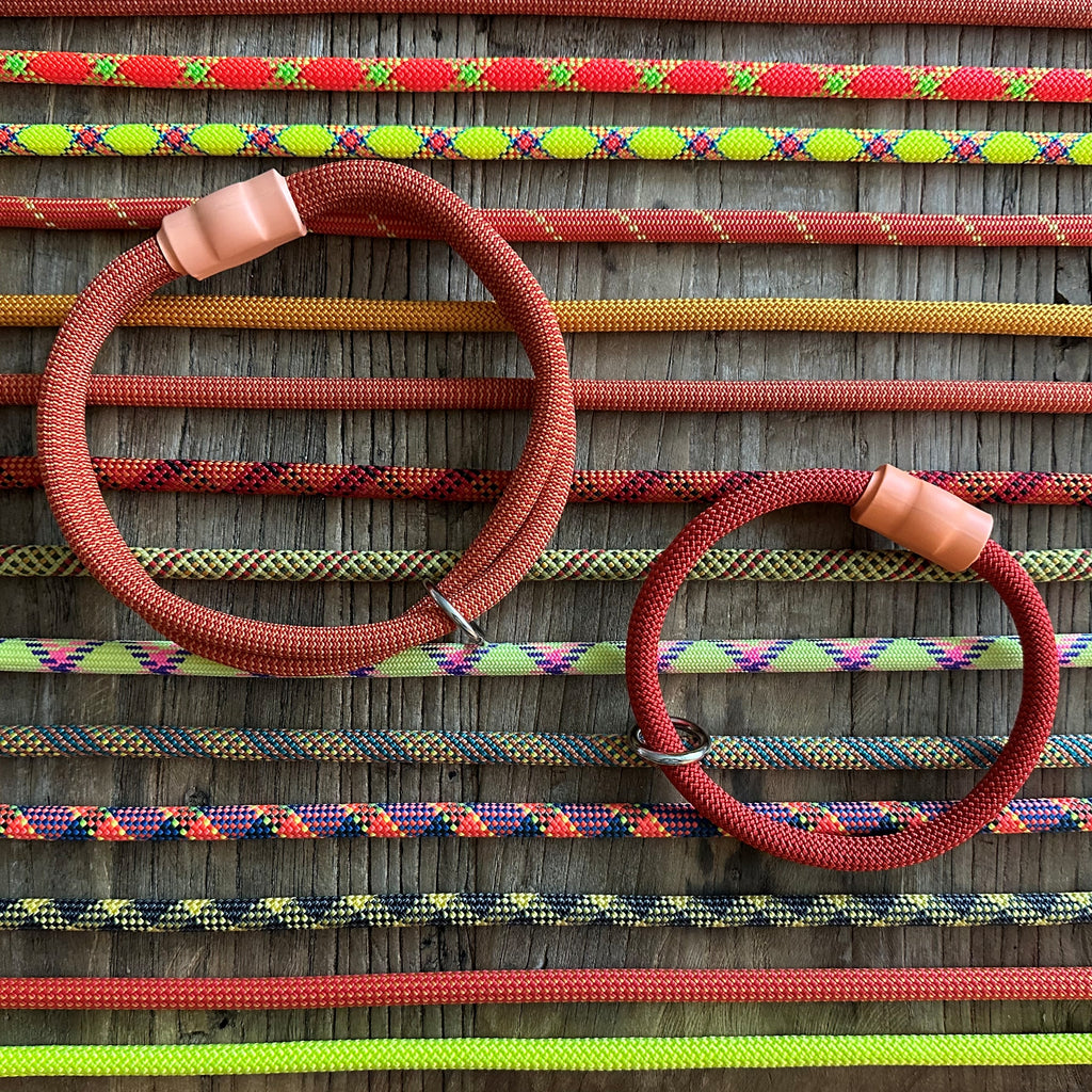 Orange & Yellow Patterns Climbing Rope Collars